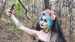 Halloween Cosplayes csajszi ánuszba dugva