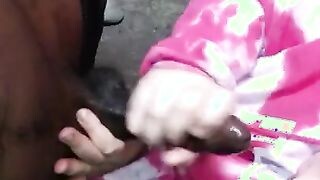 Tini tinédzser barinő néger kárót szop