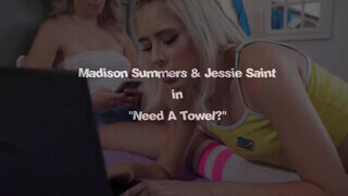 Jessie Saint és Madison Summers édeshármasban basznak