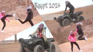 Motor, buxa és baszás: izgat, ahogy a sínai-sivatagban motorozik egy bájos ribanc, egyiptom 2024